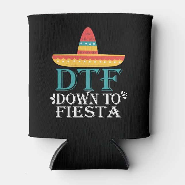 Bis Fiesta DTF - Funny Cinco de Mayo Dosenkühler (Vorderseite)