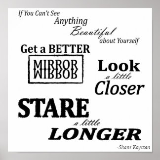 Bis heute Zitat Poster