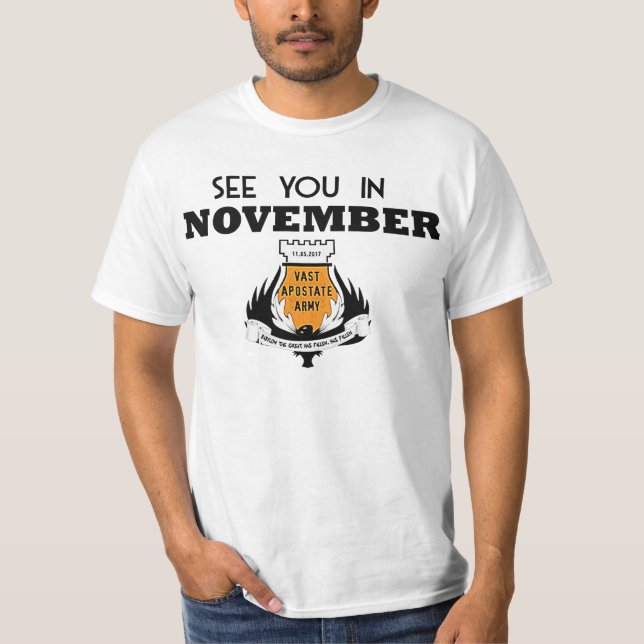 Bis im November VAA T - Shirt (Vorderseite)