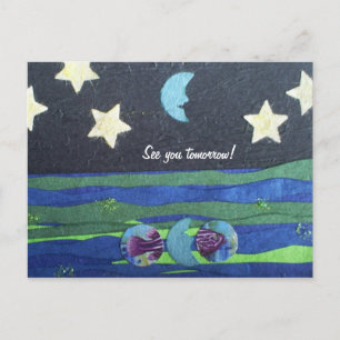 Bis morgen postkarte