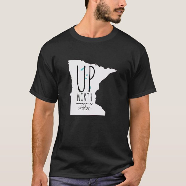 Bis Nord-MN-Shirt mit Seen T-Shirt (Vorderseite)