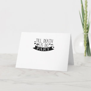 Bis Tod tun wir Teil Hochzeit Vows Classic Karte