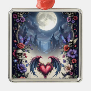 Bis Tod und Mondlicht uns verbinden. Ornament Aus Metall