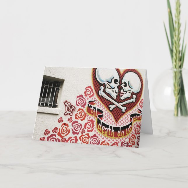 Bis TodesValentinsgruß-Karte Feiertagskarte (Vorderseite)