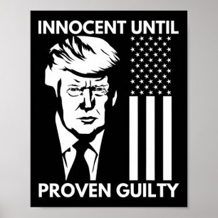 Bis Trump Mugshot 2024 US-amerikanische Flagge als Poster