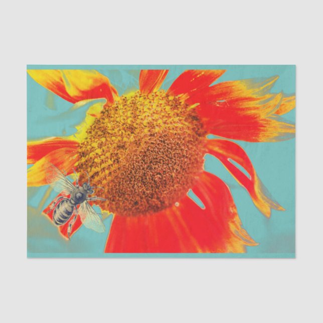 BIS- UND SONNENBLUMENPAPIER SEIDENPAPIER (Vorderseite)