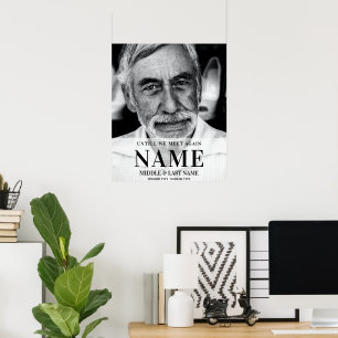 Bis wir wieder ein modernes mutiges Foto-Memorial Poster