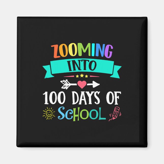 bis zu 100 Tage Schullehrer Kindergeschenk Magnet (Vorne)
