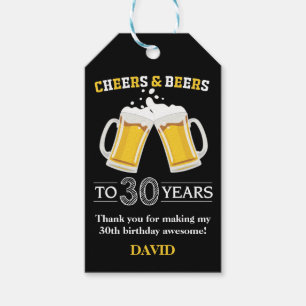 Bis zu 30 Jahre Käse und Bier Geschenkanhänger