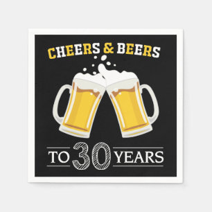 Bis zu 30 Jahre Käse und Bier Serviette
