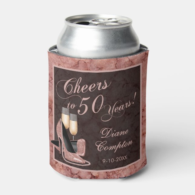 Bis zu 50 Jahre Rose Gold Dosenkühler (Kanne Vorderseite)