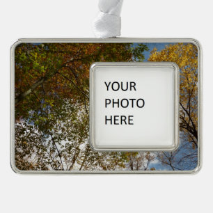 Bis zu den Herbstlauben II Herbstnatur Rahmen-Ornament Silber