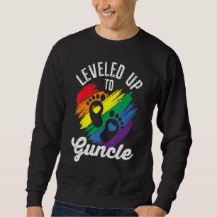 Bis zu Guncle Rainbow-Stolz Gay Onkel Lgbt Sweatshirt