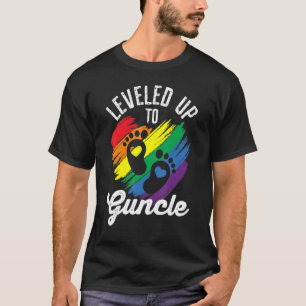 Bis zu Guncle Rainbow-Stolz Gay Onkel Lgbt T-Shirt