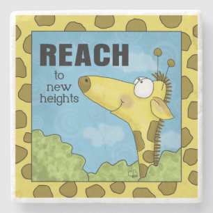 Bis zu New Heights Giraffe Steinuntersetzer