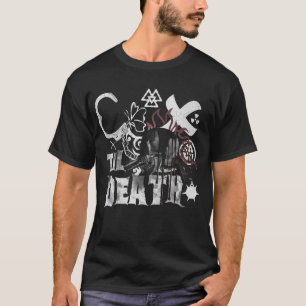 Bis-zu-Tod-Totenkopf-Gothic-Junggesellenabschied-T T-Shirt
