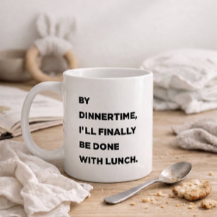 Bis zum Abendessen werde ich endlich mit dem Mitta Kaffeetasse