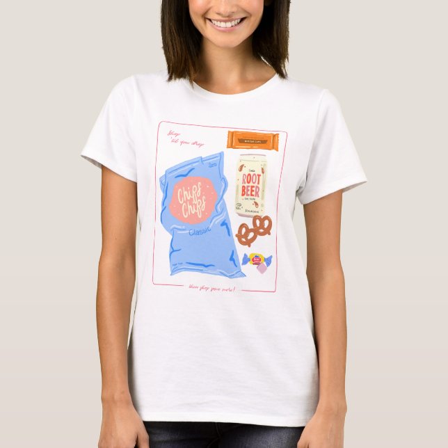 Bis zum Absetzen einkaufen und dann noch etwas ein T-Shirt (Vorderseite)