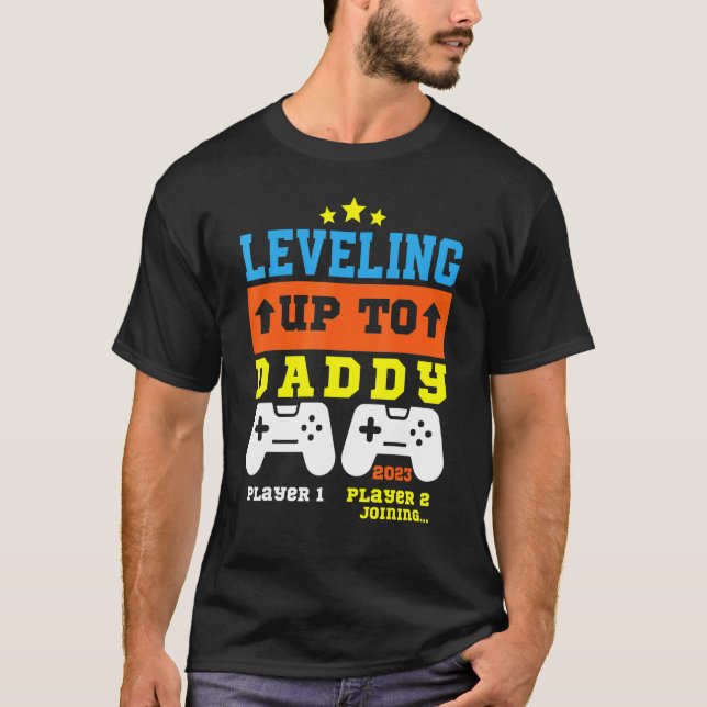 Bis zum Daddy 2023 Gamer Funny bald D T-Shirt (Vorderseite)