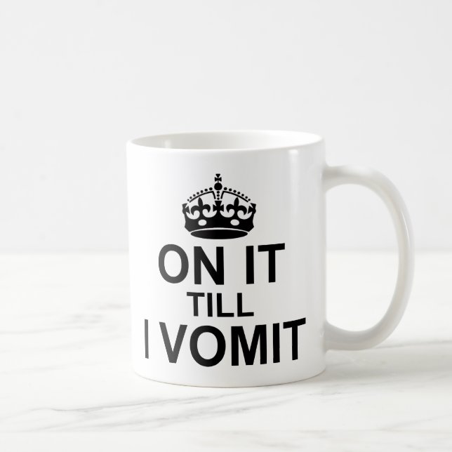 Bis zum Erbrechen Kaffeetasse (Rechts)