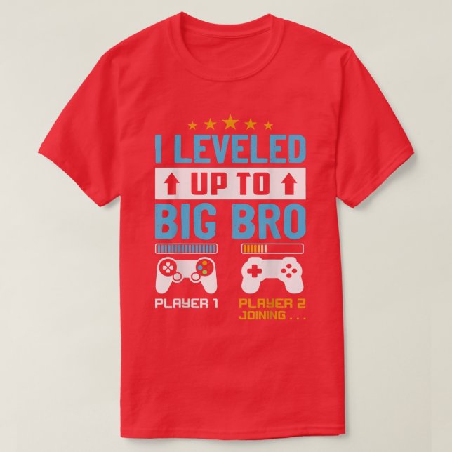 Bis zum großen Bro Pregnancy Announcement Playe T-Shirt (Design vorne)