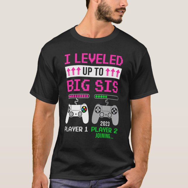 Bis zum großen Schwester 2023 Niedlich werde ich T-Shirt (Vorderseite)