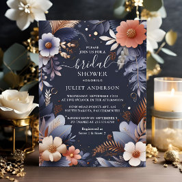 Bis zum metallischen blauen Brautparty der Hydrang Einladung