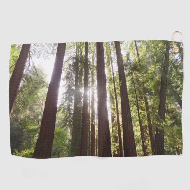 Bis zum Redwoods am Morgen Golfhandtuch (Horizontal)