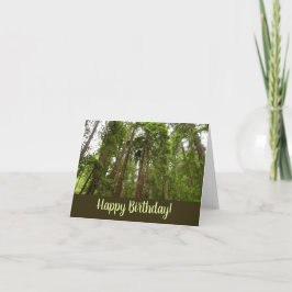 Bis zum Redwoods Happy Birthday Karte