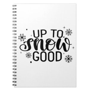 Bis zum Schnee gut Lustiger Weihnachten Winter Sch Notizblock