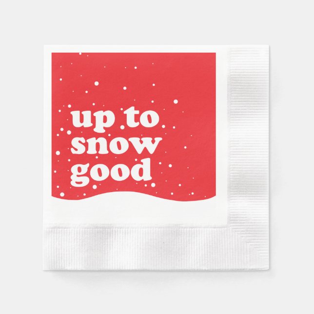 Bis zum Schnee gut - Niedliches Weihnachtsbuch Nap Serviette (Vorderseite)