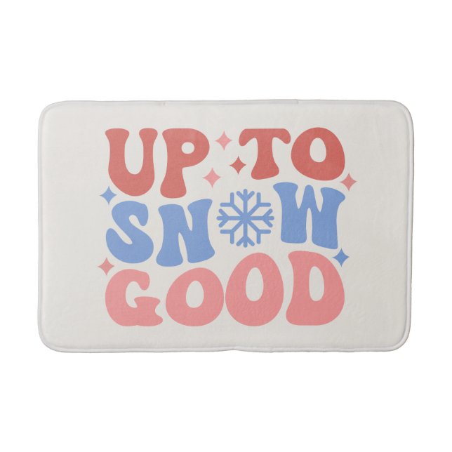 Bis zum Schnee gut - Spaß Winter Design Badematte (Vorderseite)