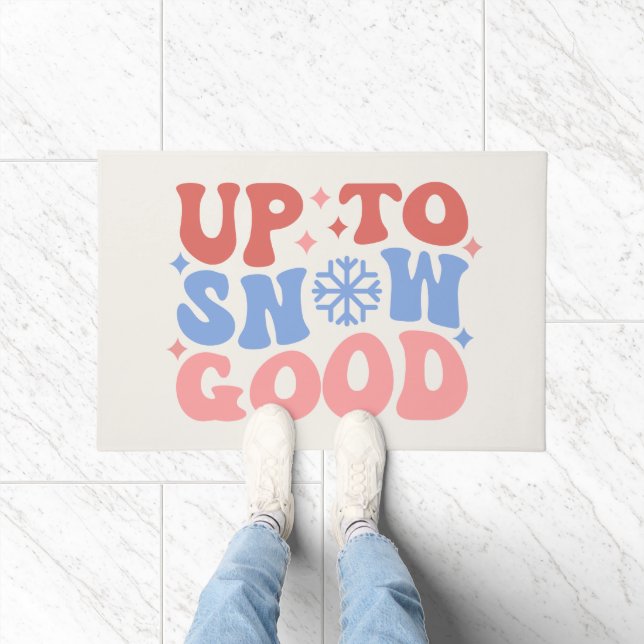 Bis zum Schnee gut - Spaß Winter Design Fußmatte (Indoor)