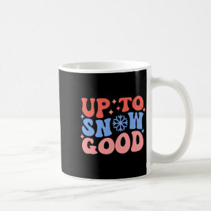 Bis zum Schnee gute lustige Wintergestaltung Kaffeetasse