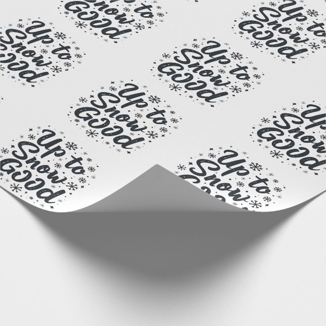 Bis zum Schnee Gute Sonne Winter Schneeflocken Wei Geschenkpapier (Ecke)