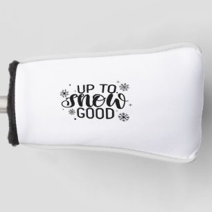 Bis zum Schnee Gute Weihnachts-Winterschneeflocke Golf Headcover