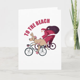 Bis zum Strand - Australische Weihnachten Karte