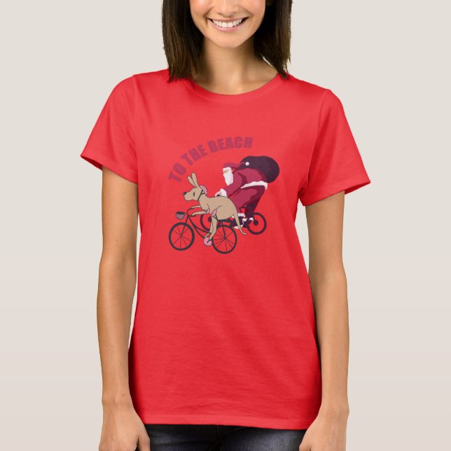Bis zum Strand - Australische Weihnachten T-Shirt (Vorderseite)