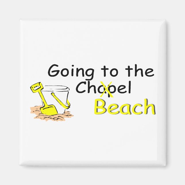 Bis zum Strand (Pail) Magnet (Vorne)