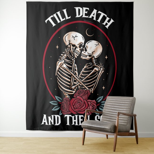 'Bis zum Tod Band Wandteppich (Beispiel)