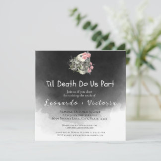 Bis zum Tod bringen wir eine Einladung zum Hochzei