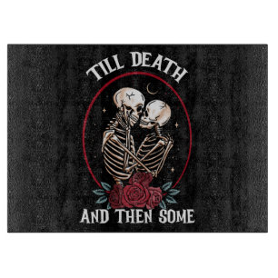 "Bis zum Tod des Glass Cutting Board Schneidebrett