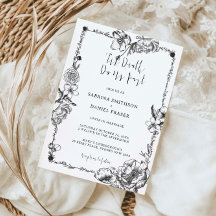 Bis zum Tod Gothic Handgezeichnete Blume Skull