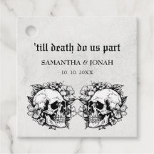Bis zum Tod gotische Blumenschalen Hochzeit