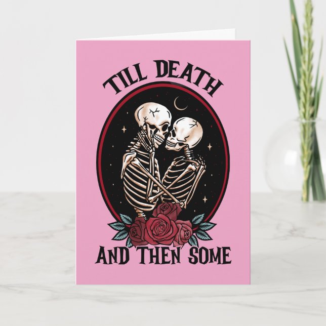 'Bis zum Tod Grußkarte (Leere) Karte (Vorderseite)