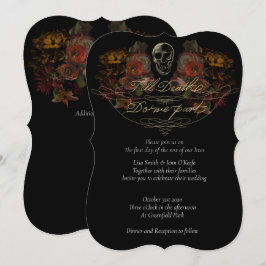 Bis zum Tod Hochzeiten mit Herbstfarben Einladung