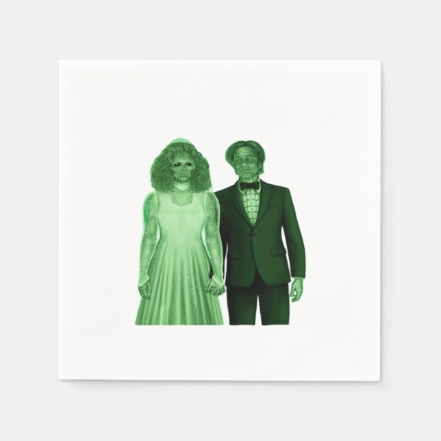 Bis zum Tod machen wir ein klassisches Design Serviette (Vorderseite)