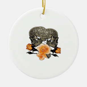 Bis zum Tod machen wir lustiges Design für Hallowe Keramik Ornament