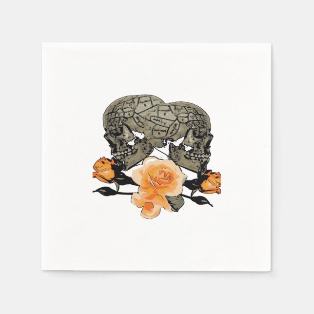 Bis zum Tod machen wir lustiges Design für Hallowe Serviette (Vorderseite)