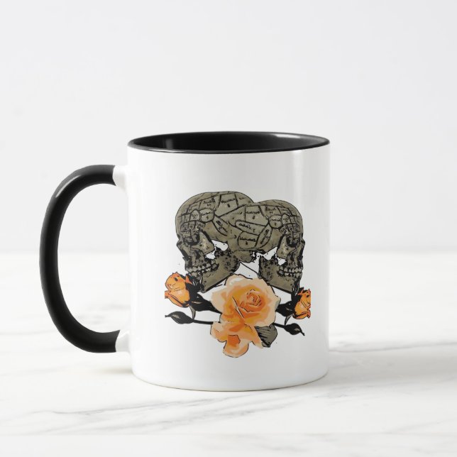 Bis zum Tod machen wir lustiges Design für Hallowe Tasse (Links)